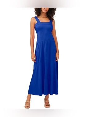 NWT Vince Camuto Colbalt Blue 4 tiered Sleeveless Maxi Dress